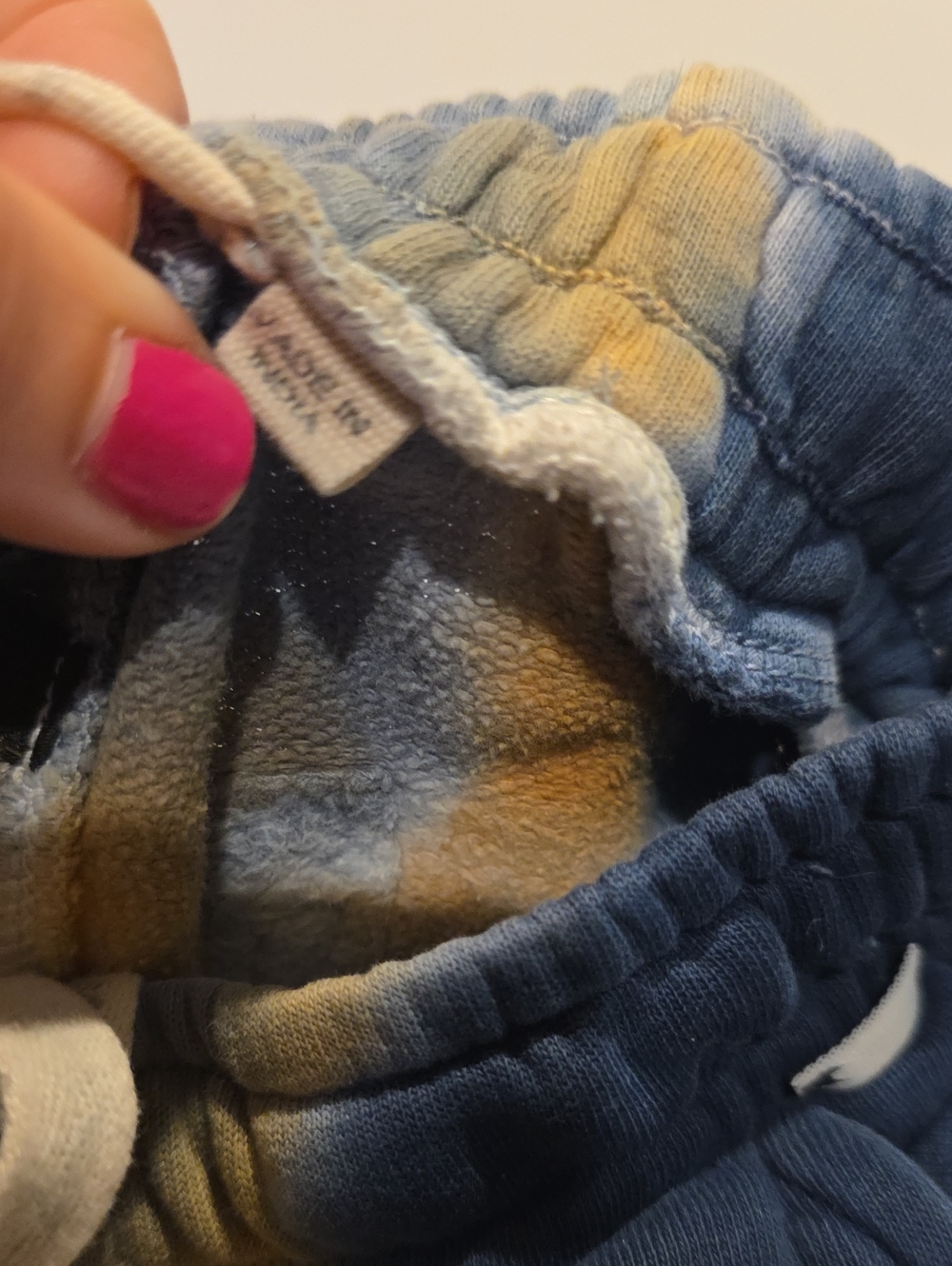 Munster Kids Tie-Dye Jogger Pants - Blue & Mustard Size 3 T - Picture 7 of 11
